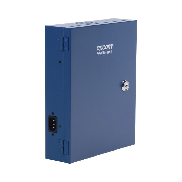 Fuente de poder profesional HEAVY DUTY de 11 - 15 Vcd @ 16 Amper, para 8 cámaras, con voltaje de entrada de: 110-220 Vca / Compatible con cámaras 4K