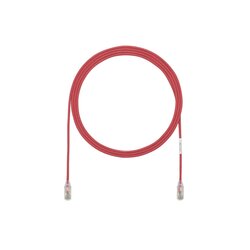 Cable de Parcheo TX6, UTP Cat6, Diámetro Reducido (28AWG), Color Rojo, 10ft