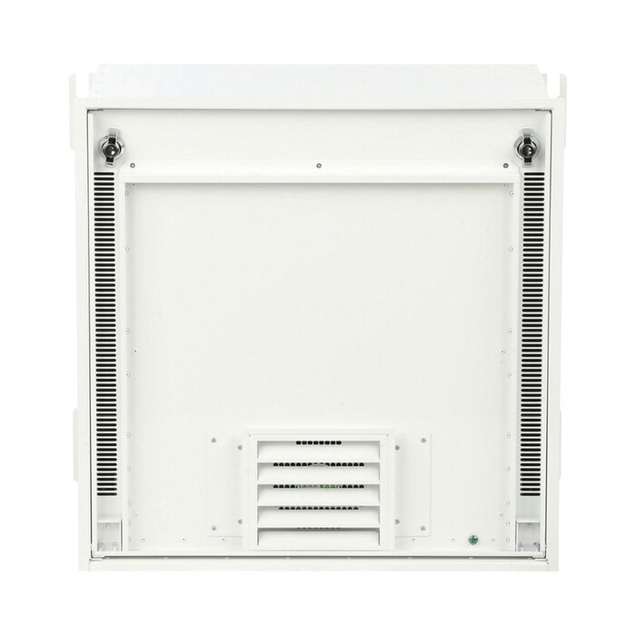 Gabinete PanZone Premium, de Montaje en Techo, Con 2 UR Para Equipo Activo y 6 UR Para Paneles de Parcheo, Fabricado en Acero, Color Blanco