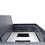 Caja de piso para dos módulos universales (Socket M2), para alimentación eléctrica y redes de datos (11000-33401) No incluye faceplates