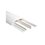 Ducto media caña color blanco de dos vias, de PVC auto extinguible, 90.5 x 19.7 x 1220mm (9400-01250)