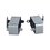 Organizador de cables vertical articulado, ideal para llevar los cables del piso a mesa o a la cubierta del escritorio de manera segura