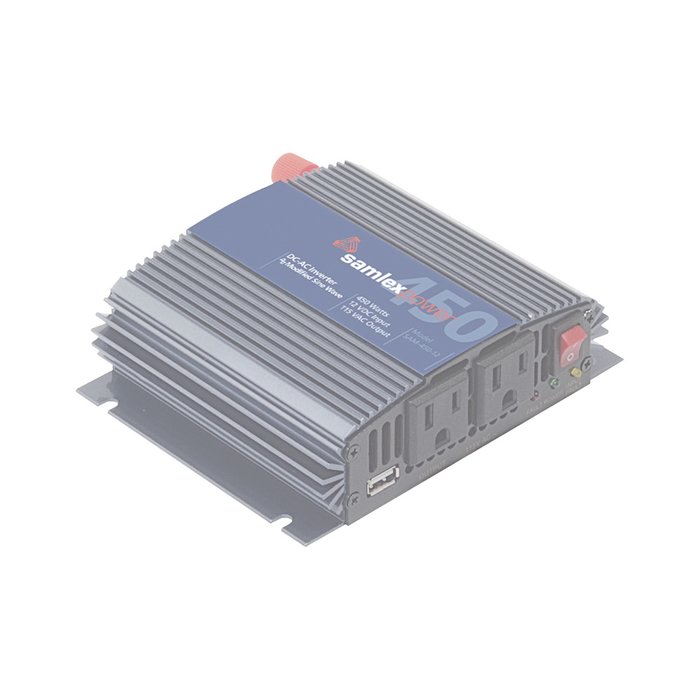 Inversor de Corriente (CD-CA). Potencia Nominal 450 W, Ent:12Vcd, Sal: 115Vca 60 Hz