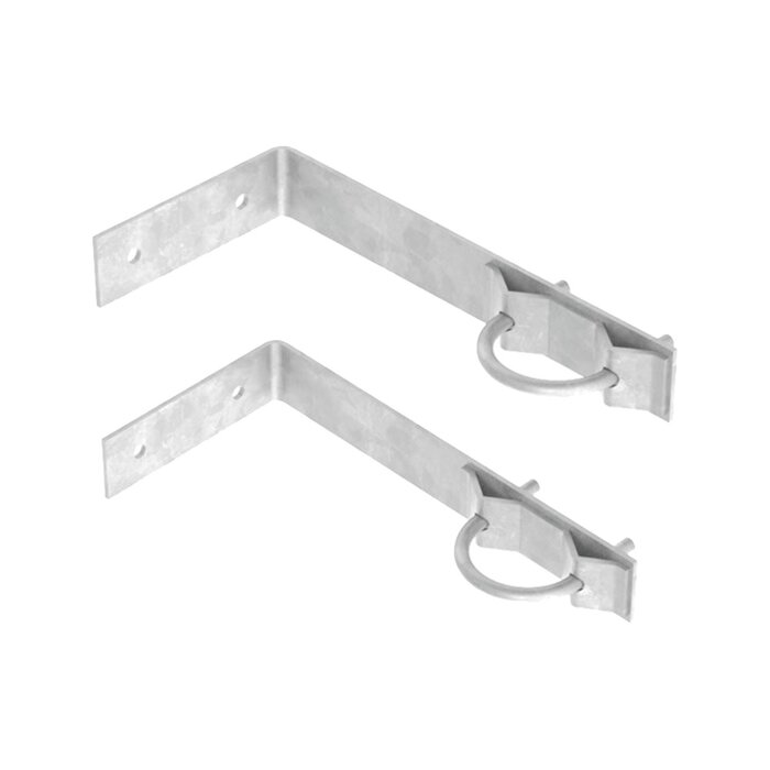 Juego de Herrajes de Pared para Sujeción de Mástil (2 piezas).