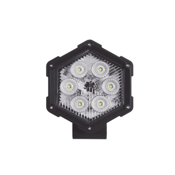 Luz de trabajo ultra brillante, 6 led, 30 watts, 12-24 Vcd