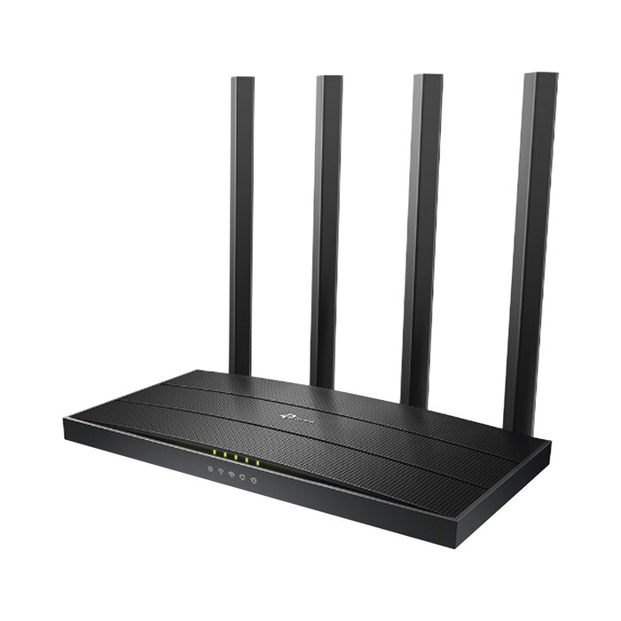 Router inalámbrico AC Wave 2 1900 doble banda 1 puerto WAN 10/100/1000 Mbps y 4 puertos LAN 10/100/1000 Mbps, MIMO 3X3, Beamforming