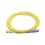 Jumper de Fibra Óptica Monomodo SC/UPC SC/APC Simplex, color amarillo 1 metro