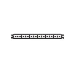 Panel de Parcheo Modular Mini-Com (Sin Conectores), Plano, Sin Blindaje, Alta Densidad, de 48 puertos, 1UR
