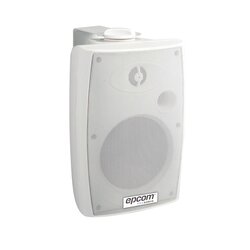 Altavoz de Montaje en Pared de Dos Vías 4"+1.5"/ 2.5W-5W-10W-20W/ 100V+8ohm/ Material ABS/ Reja y Bracket de Metal/ Color Blanco