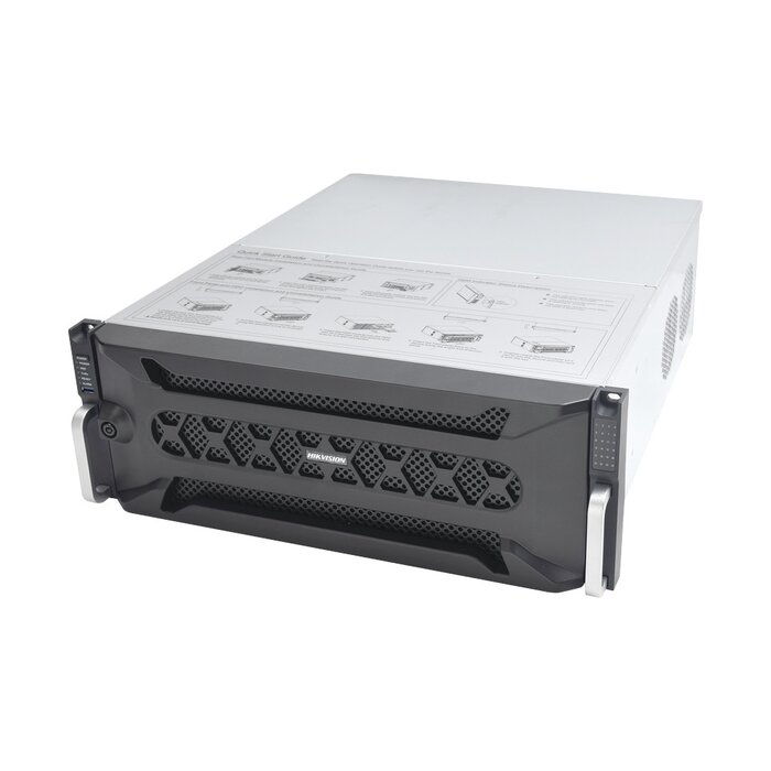 NVR 12 Megapixel (4K) / 256 canales IP / 24 Bahías de Disco Duro / 4 Puertos de Red / Soporta RAID con Hot Swap / NVR