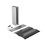 Montaje "U" para Puertas de Vidrio/ 3/4" de Grosor/ Para Chapas Magnéticas de 1200 lbs./ Ajuste por Opresores