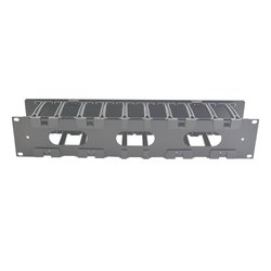 Organizador de Cable Horizontal RouteIT, Sencillo, Para Rack de 19in, 4in de profundidad, 2UR