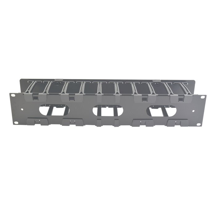 Organizador de Cable Horizontal RouteIT, Sencillo, Para Rack de 19in, 4in de profundidad, 2UR