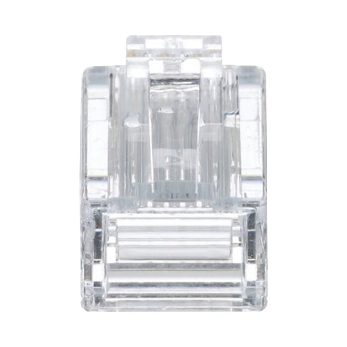 Plug RJ45 Cat5e, Para Cable UTP de Calibres 24-26 AWG, Chapado en Oro de 50 micras, Bolsa de 50 piezas
