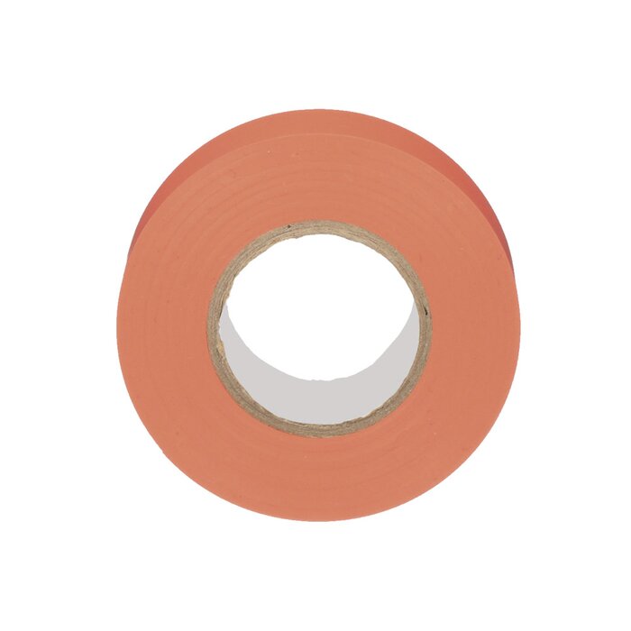 Cinta Eléctrica para Aislar, de PVC, Uso General, Grosor de 0.18mm (7 mil), Ancho de 19mm, y 20.12m de Largo, Color Rojo