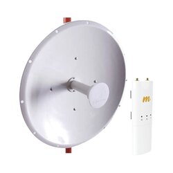 Kit de radio C5c con Antena NP2 de 34 dBi, Frecuencia (4.9-6.2 GHz), ideal para distancia de hasta 50 km, jumpers Incluidos