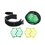 Herramienta Para Peinado y Organización de Cables, Incluye Organizador Verde para Diámetros de Cables de 4.6 a 6.3 mm y Amarillo Para 5.9 a 7.9 mm