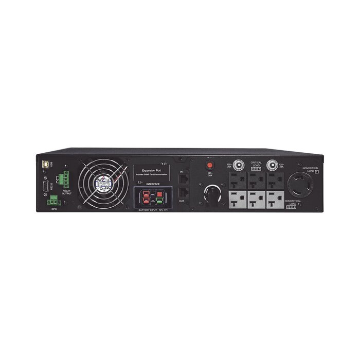 UPS de 3000 VA/2700 W, Online Doble Conversión, Entrada 120 Vca NEMA L5-30P, Onda Senoidal Pura, Torre o Rack de 2 UR, Con 6 Tomas NEMA 5-20R y 1 NEMA L5-30R