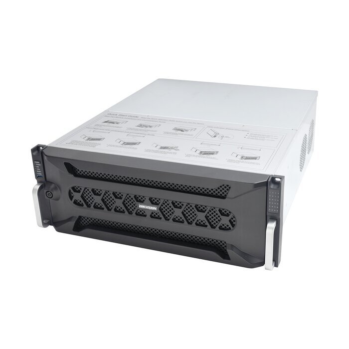 NVR 12 Megapixel (4K) / 128 canales IP / 24 Bahías de Disco Duro / 4 Puertos de Red / Soporta RAID con Hot Swap / NVR de Alto Desempeño