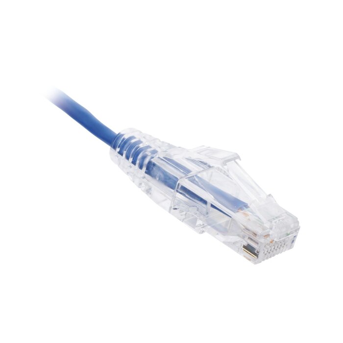 Cable de Parcheo Slim UTP Cat6 - 2 m Azul Diámetro Reducido (28 AWG)