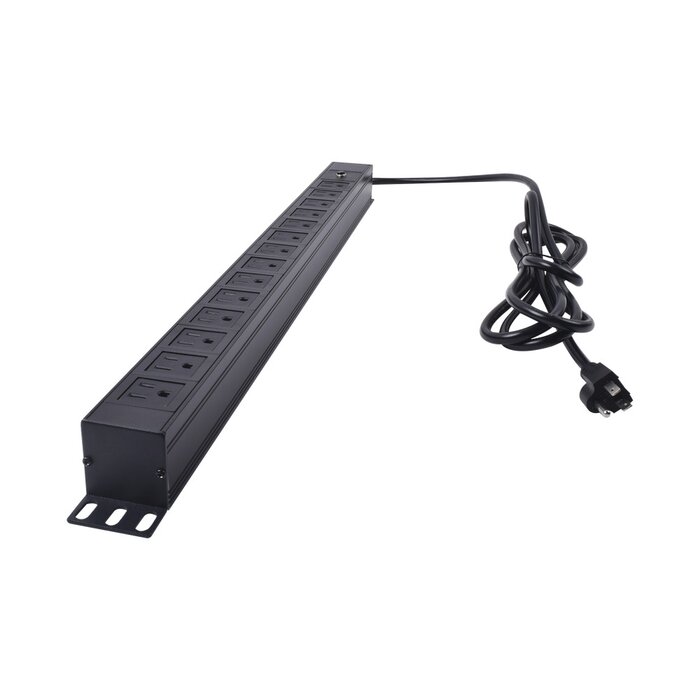 PDU barra multicontactos Vertical con 14 salidas 125V/15A, contactos tipo NEMA
