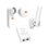 Kit de radios C5X, rango de frecuencia extendida (4.9 a 6.4 GHz), incluye inyector POE, montaje universal para tubo o poste Y una antena de 16 dBi