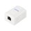 Caja de pared con 1 puerto, incluye 1 jack STP Cat6A