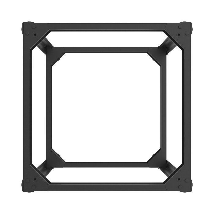Rack Abierto de 4 Postes Instalación Pared o Piso de 14 Unidades, ¡Ideal para Equipo de Audio!