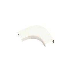 Curva de radio controlado, para uso con canaleta LD3, material ABS, Colo Blanco Mate