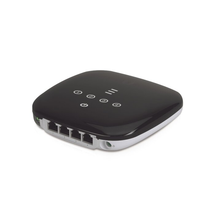 UFiber WiFi 802.11n GPON ONU, Unidad de red óptica con 1 puerto WAN GPON (SC/APC) + 4 puertos LAN Gigabit Ethernet