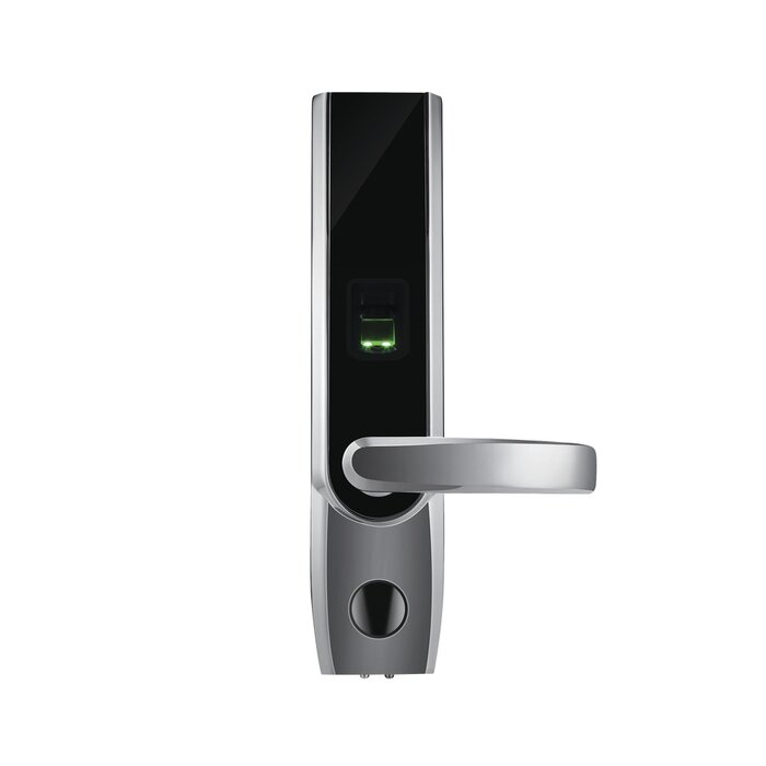 Cerradura autónoma derecha bluetooth de huella digital, tarjeta de proximidad y contraseña