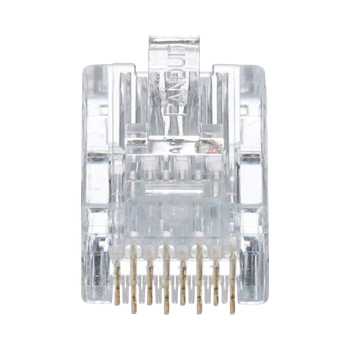 Plug RJ45 Cat5e, Para Cable UTP de Calibres 24-26 AWG, Chapado en Oro de 50 micras, Bolsa de 50 piezas