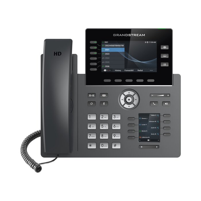 Teléfono IP de alta calidad, con 6 líneas y 6 cuentas SIP con puertos Gigabit