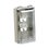 Placa de Pared Vertical, resistente al agua, acepta cuatro modulos Mini-Com