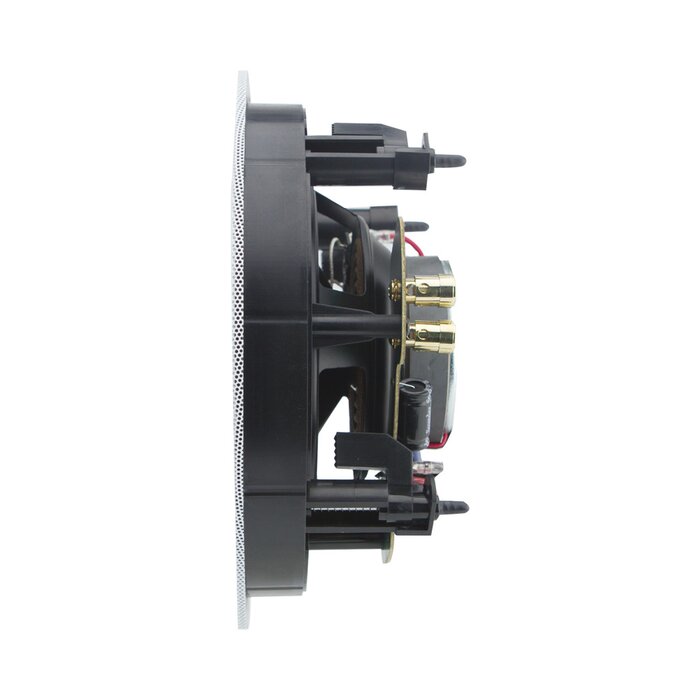 Phantom Series Altavoz de techo de 2 vías, woofer de polietileno inyectado de 8in, tweeter giratorio 1in, 5-120 watts, 8 Ohms