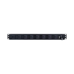 PDU Básico Para Distribución de Energía, Con 8 Tomas NEMA 5-15R Traseras y 2 Tomas 5-15R Frontales, 1UR, 15 Amp, 120 Vca