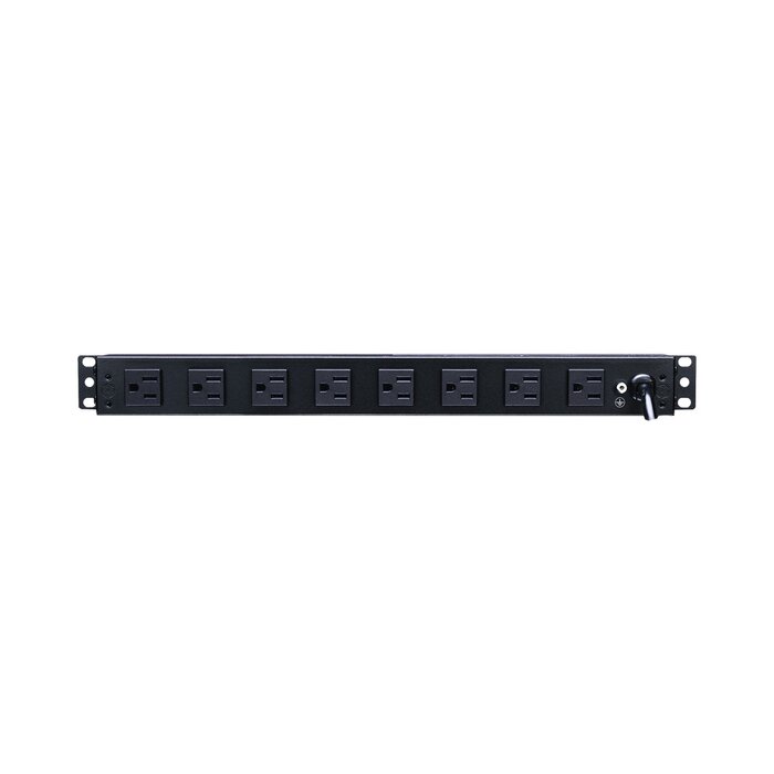 PDU Básico Para Distribución de Energía, Con 8 Tomas NEMA 5-15R Traseras y 2 Tomas 5-15R Frontales, 1UR, 15 Amp, 120 Vca