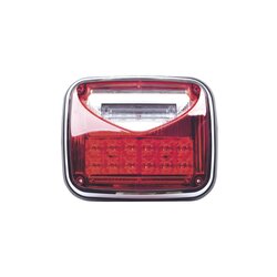 Luz de advertencia color Rojo, con luz de trabajo color Claro 8"X 6"