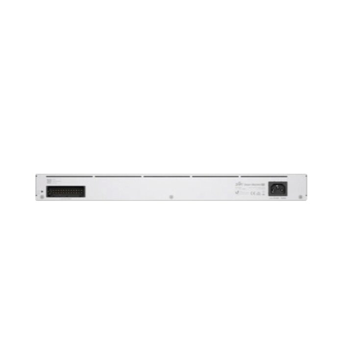 UniFi Dream Machine Pro, de 1 UR con un puerto 10G SFP+ WAN, 8 puertos 10/100/1000 Mbps RJ-45 LAN, y una bahía de HDD 3.5", integra todos los controladores UniFi