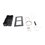 Base de 2 Espacios para EMPOTRAR Módulos de Videoporteros Hikvision
