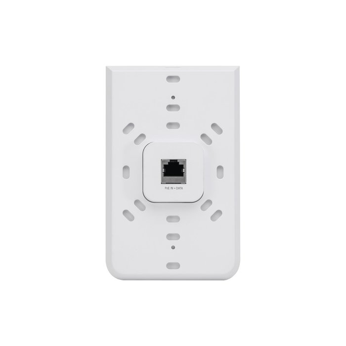 Access Point UniFI doble banda cobertura 180&deg; MIMO 2x2 diseño placa de pared con dos puertos adicionales, hasta 100 usuarios Wi-Fi