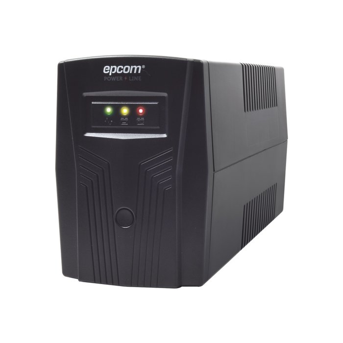 UPS de 600VA/360W / Topología Línea Interactiva / Entrada y Salida 120 Vca / Regulador de Voltaje AVR 80-150 Vca / Clavija NEMA 5-15P / 4 Tomas NEMA 5-15R