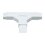 Sección en "T" color blanco de PVC auto extinguible, para canaleta TMK1720 (5240-02001)