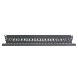 Patch Panel UTP Z-MAX Categoría 6, de 24 puertos, Plano, 1UR