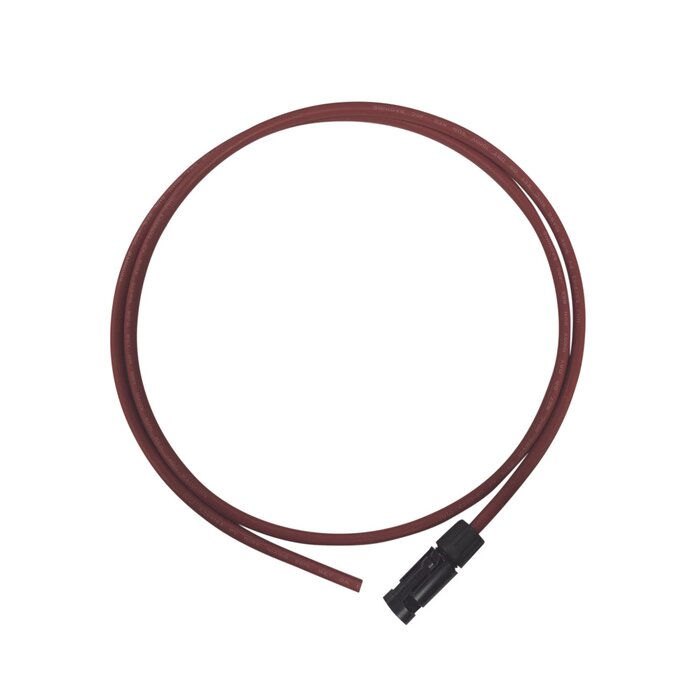 Cable Fotovoltaico, 1.5 m, Rojo, Calibre 10 AWG con terminal MC4-M en un extremo