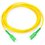 Jumper de Fibra Óptica Monomodo SC/APC SC/APC Simplex, color amarillo, 1 metro