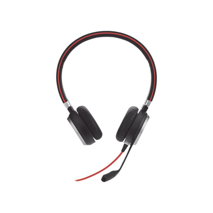Jabra Evolve 40 Duo con Conexión USB / 3.5 mm, indicador de ocupado y cancelación de ruido pasiva (6399-823-109)