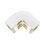 Esquinero exterior, para uso con canaleta T70, Material PVC Rígido, Color Blanco Mate