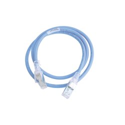 Patch Cord Z-MAX Cat6A S/FTP, CM/LS0H, 3ft, Color Azul, Versión Bulk (Sin Empaque Individual)