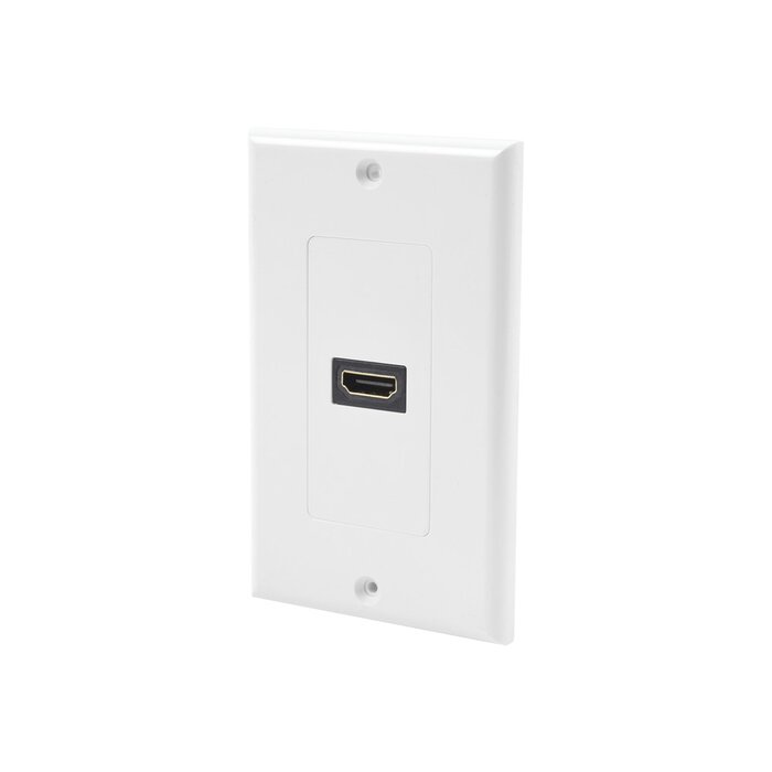 Placa de pared 1 puerto HDMI hembra a hembra